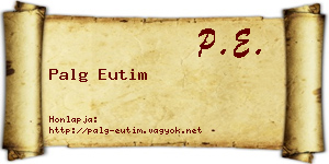 Palg Eutim névjegykártya